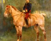 何塞库萨克库萨克斯 - A Portrait Of Alfonso III On Horseback